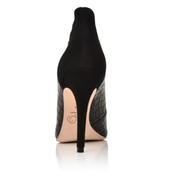 Joan OLOFF DORSEY BLACK SOFT PATENT/BLACK KID SUEDE - 8.5 M - Picture 14 of 16